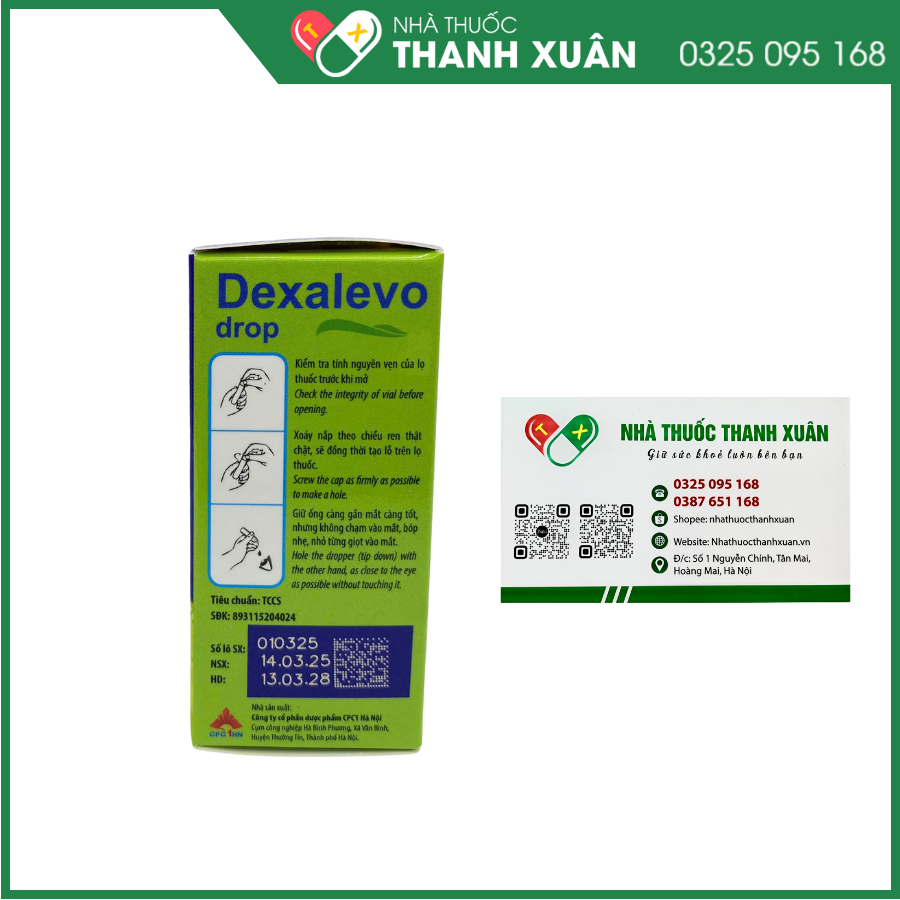 Dexalevo Drop - Thuốc điều trị nhiễm khuẩn mắt